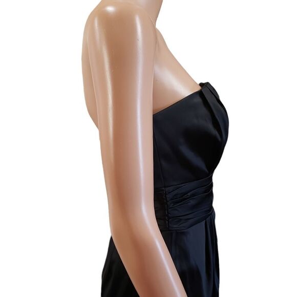 Dusk Black Strapless Cocktail Dress Sz 4 - Picture 6 of 12